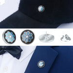 Broche masculino azul claro