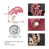 Broche metal e zircônia como mostra