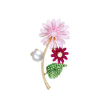 Broche orquídea único