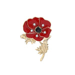 Broche vermelho vermelho