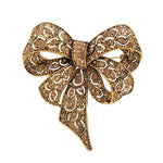 Broche vintage champanhe