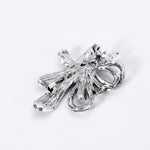 Broche vintage flor preto
