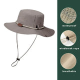 Bucket chapéu masculino cinzento