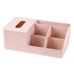 Caixa de cosmético casa de banho cor-de-rosa