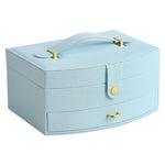 Caixa de joias decorativa azul celeste