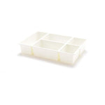 Caixa de maquilhagem com 5 compartimentos branco