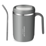 Caneca térmica com pega cinzento