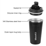 Caneca térmica para café preto