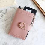 Carteira de estilo feminino rosa escuro