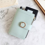 Carteira de estilo feminino verde claro