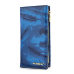 Carteira feminina de moda azul