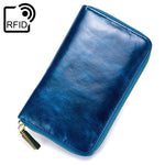 Carteira porta-passaporte azul