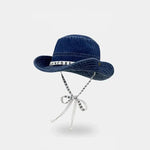 Chapéu bucket azul azul escuro