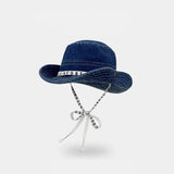 Chapéu bucket azul azul escuro
