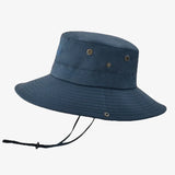 Chapéu bucket com cordão ajustável azul