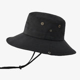 Chapéu bucket com cordão ajustável preto