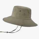 Chapéu bucket com cordão ajustável verde caqui