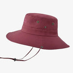 Chapéu bucket com cordão ajustável vermelho
