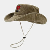 Chapéu bucket coração camelo