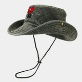 Chapéu bucket coração verde escuro