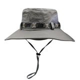 Chapéu bucket de caminhada cinzento