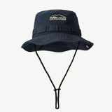 Chapéu bucket de exterior azul escuro
