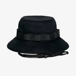 Chapéu bucket de pesca preto