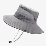 Chapéu bucket de verão cinzento