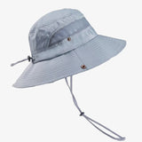 Chapéu bucket de viagem cinzento