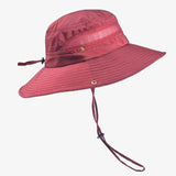 Chapéu bucket de viagem vermelho