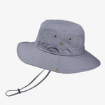 Chapéu bucket elegante cinzento
