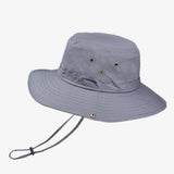 Chapéu bucket elegante cinzento