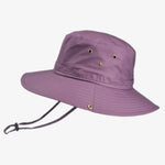 Chapéu bucket elegante púrpura