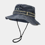 Chapéu bucket estilo americano azul escuro