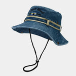 Chapéu bucket estilo americano azul