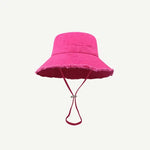 Chapéu bucket estilo desgastado fushia