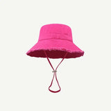 Chapéu bucket estilo desgastado fushia
