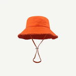 Chapéu bucket estilo desgastado laranja