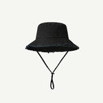 Chapéu bucket estilo desgastado preto