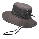 Chapéu bucket masculino castanho escuro