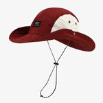 Chapéu bucket para a festa vermelho escuro