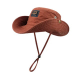 Chapéu bucket raw castanho