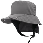 Chapéu bucket surfista cinzento escuro