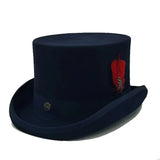 Chapéu cartola elegante preto / s (54-55cm)