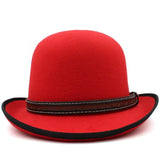 Chapéu coco antigo vermelho