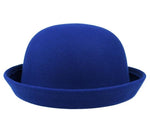 Chapéu coco feminino azul