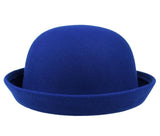 Chapéu coco feminino azul