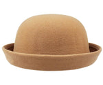 Chapéu coco feminino bege