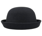 Chapéu coco feminino preto