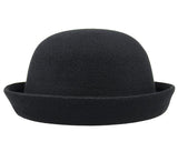 Chapéu coco feminino preto